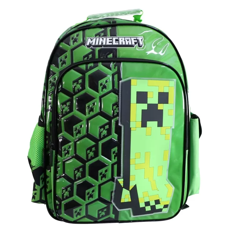 Mochila Escolar Cresko 2026 Minecraft 18" Art.MI118